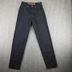 Levis Loose Silvertab Juniors 3 25x31 Black Dark Wash High Rise Denim Vintage